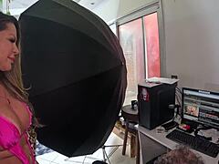 cleo cadillac in her first time at ted's mansion visit