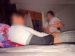 madrastra catches her hijastro masturbating in his room, the phone records everything as this mexican milf gets into chubby roleplay fun