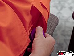 one of the girls lilly ford showed up for hardcore fuck with admin and she got petite body slammed rough