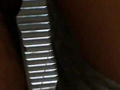 That petite pussy felt so good during the quickie creampie with big black cock in the laundry room