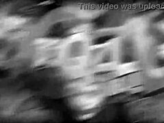 Redhead gives blowjob and takes cumshot in detailed action