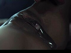 Feral Girls Engage in Rough Lesbian Fucking Kissing Licking Moaning Scissoring Squirting Covered in Slime