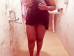 omg this sneaky horny milf is flashing her big boobs right now 😏 totally teasing in the moment