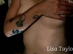 milf fingering her wet shaved pussy with big lips in homemade solo session