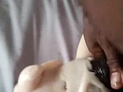 Guy watches porn with girlfriend who leaves suddenly on urgent call, then he fucks sex doll doggystyle