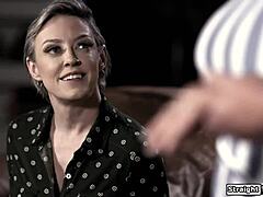 Husband brings another woman home to fuck her alongside his wife in taboo threesome action