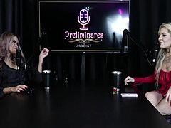 Kyra Sex Shows Anal Prolapse With Bia Hot In Sheer Red Outfit