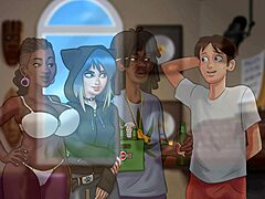 lets play - summertime saga with miss dewitt dancing in cute outfit