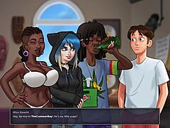 lets play - summertime saga with miss dewitt dancing in cute outfit