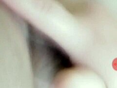 Masturbating solo with intense fingering leading to orgasm