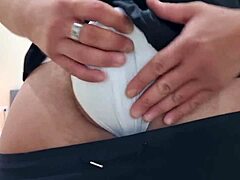 italian guy jerks off fast with close-up cock and intense cumshot 😏💦