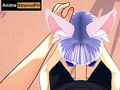 Cat girl gets fucked super rich on the beach - intense action!