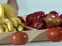 capri cavalli teams up with carla cox for steamy encounter involving vendor's large tool in bed with lingerie and heels