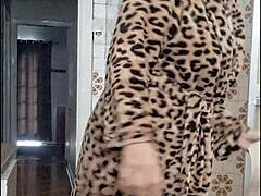 Latina milf flashes big ass and pussy in bathroom solo exhibitionist trailer waiting for eager visitor