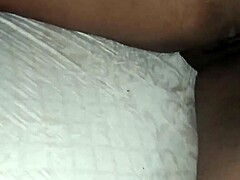 Chubby wife puta crente flashes upskirt with fat husband corno watching!