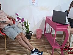 I pulled out my dick and jerked off in the waiting room right in front of the receptionist, and I think she saw everything