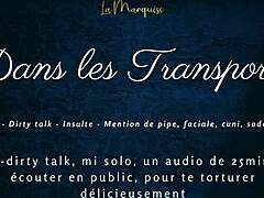 Feeling so aroused in public with this French audio tease and dirty talk outdoors.