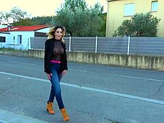 Oh wow, this sensual massage for Soraya with her big tits and skinny body turns into wild French European action with a huge interracial cock!