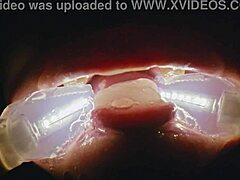 I feel so deranged as filth loving rebel rhyder gets frozen cum bukkake in garage