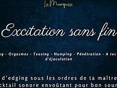 I'm tryin' to edge you forever with this French femdom joi, y'know, endless excitation without no end... wait, jerk off instructions too?