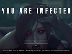 Subtle Ada Zombie Riding on Massive Monster Cock in Intense Session