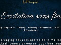 I'm tryin' to edge you forever with this French femdom joi, y'know, endless excitation without no end... wait, jerk off instructions too?