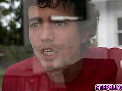 Stepsiblings dive into hot threesome fucking session on laundry day