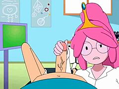 hey, adventure time's princess bubblegum is banging finn using some wild science