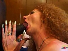 Watch this lusty REDHEAD MILF get her hairy pierced PUSSY smashed by a BBC on the couch!