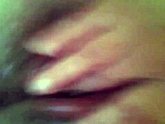 horny latina milf wife fingers shaved pussy solo. she squirts hard with natural tits shaking.