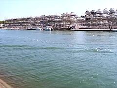 mary the 43-year-old hot italian milf enjoys big tits exposure at cap d'agde beach in france