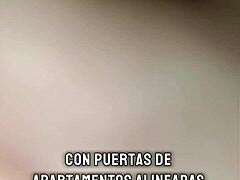 surpresa no tinder leva a sexo proibido com sogra nas escadas cheias de tesão 😜