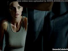 uh kit sex scene with ana alexander the brunette milf celeb showing her big tits in nude handjob action oops