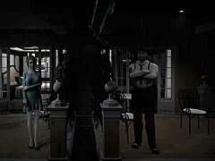 let's play angels awakening part 5 with blonde shaved pussy fingering outdoors 😏