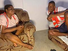 oh my god, what a deep conversation with my co-worker! we're discussing pressing issues, bending over that big ass for monster cock pounding!!