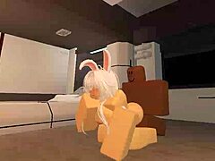 omg this shy slut bunny takes big black monster cock fucking in roblox condo... quality sucks but next one's better!! 🐰🍆