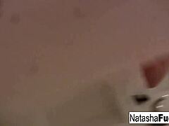 Busty Natasha Nice Shoots Fun Sexy Black Light Video