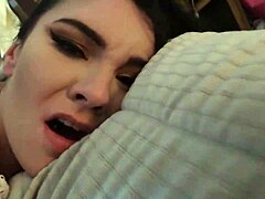 Youth pastor seduced by congregation teen 18+ part 3 with creampie and facial in petite taboo orgasm 😈