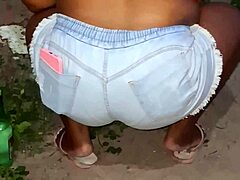 neighbor with huge ass cleaning the backyard feels so captivating and real