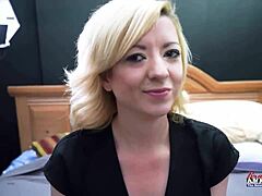 p3horny blonde cutie keyton sucks dick and ass then gets her pussy banged in domination