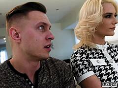 My husband struggled to cum until his stepmom joined in. She gave deepthroat blowjobs and they fucked in taboo threesome with milf pussy licking.