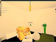 blonde slut with big tits blows huge cock on yacht room in roblox condo rp with catalina2991