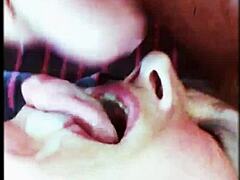 Experienced milf eagerly swallows thick hot cumshot load after intense facial explosion