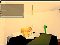 blonde slut with big tits blows huge cock on yacht room in roblox condo rp with catalina2991