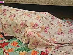 i saw couple having sex under sheets it was just in the ass with big black cock creampie