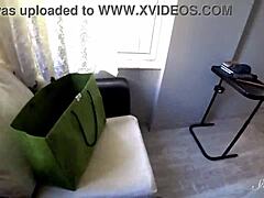 chubby teen alexa mills starts by fingering her shaved wet pussy. then she rides fit boy alexxxs huge dick in cowgirl and missionary.