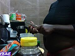 Swingers wives in homemade group action, ebony ass in panties and thong. 😈👯‍♀️