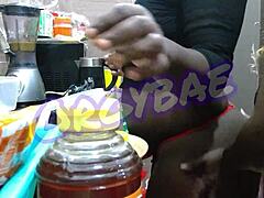 Swingers wives in homemade group action, ebony ass in panties and thong. 😈👯‍♀️