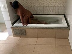 we were just relaxing in the tub but i couldn't resist giving my ass to the young guy