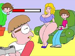 Intense Comic Flashing Session on the Couch with Erotic Twists